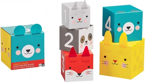 Petit Collage Torre con cubos con animales