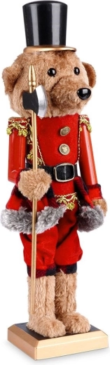 Figura navideña de osito de 39 cm