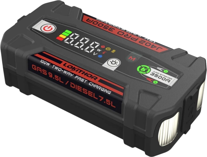 Lokithor J402 Pro arrancador 3500 A (88,8 Wh)