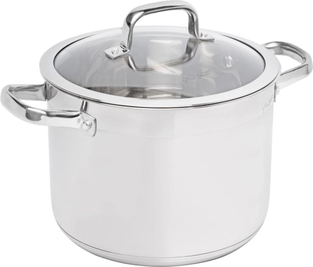 Olla de acero inoxidable Lamart Prestige con tapa, 7,9 l