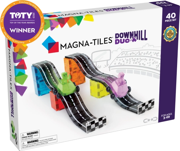 Set de construcción magnético MAGNA-TILES Downhill Duo (40 piezas)