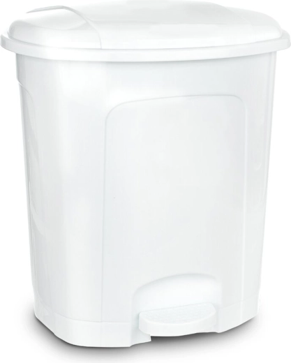 Papelera con pedal 3 l blanca