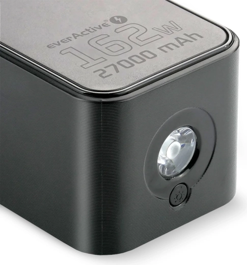 Linterna LED integrada con 4 modos