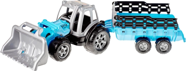Tractor con remolque y cargador