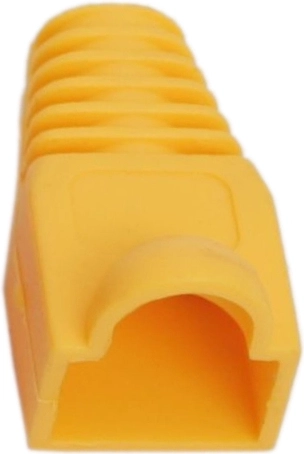 Protección contra dobleces del cable para conector modular 8P8C amarilla