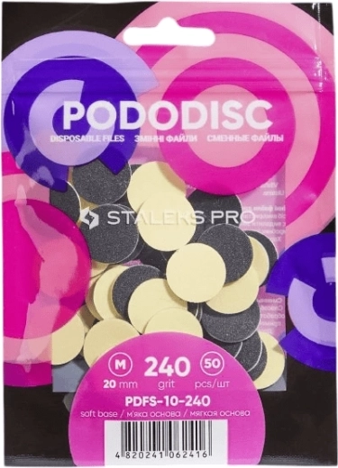 Papel abrasivo de recambio con capa soft STALEKS PRO PODODICS XS grano 240