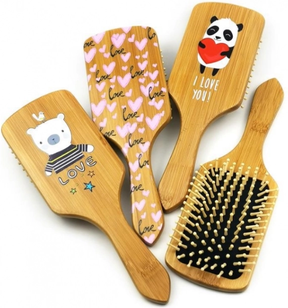 Cepillo infantil de madera para el cabello Dream