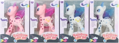 Caballito de plástico luminoso para niños