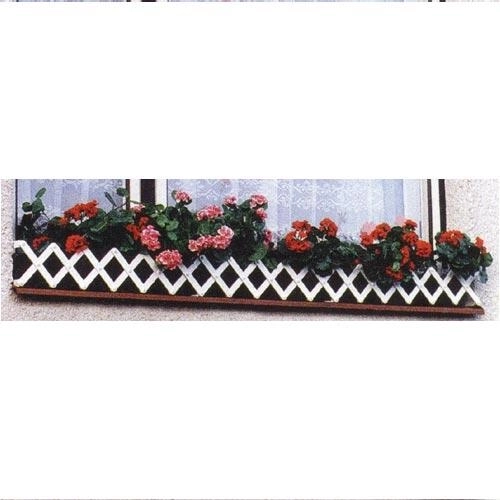 Jardinera de ventana 70–80 cm blanca