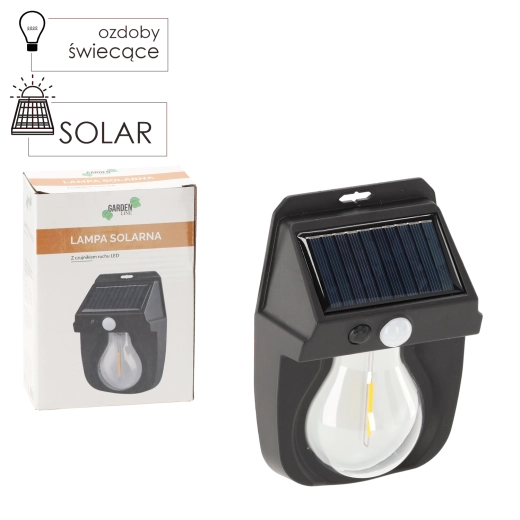 Luz LED solar de pared con sensor de movimiento