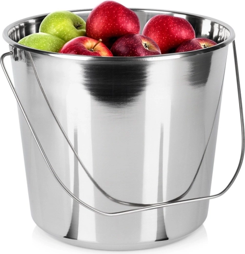 Cubo de acero inoxidable apto para alimentos 18 l