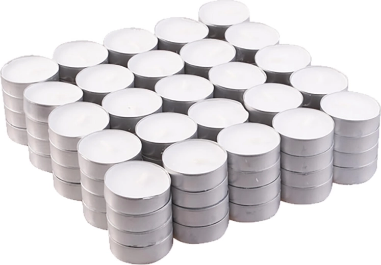 Velas de té blancas 100 uds.