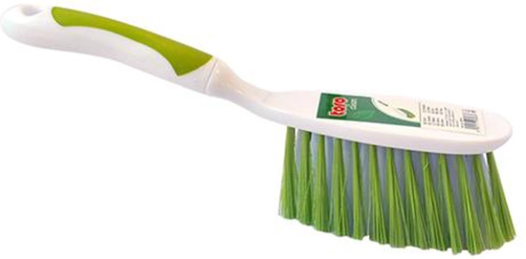 Cepillo de barrer verde‑blanco TORO