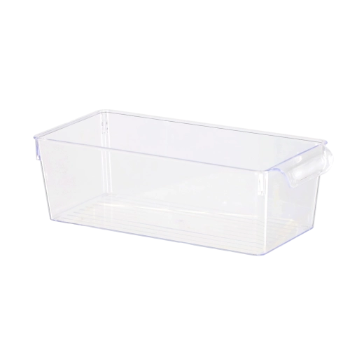 Organizador transparente para frigorífico con asa 15 × 32,5 × 10,5 cm