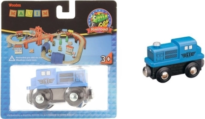 Locomotora diésel Maxim azul