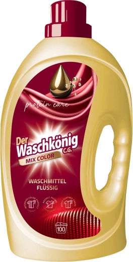 Gel de lavado Waschkönig Color 3 l (100 dosis)