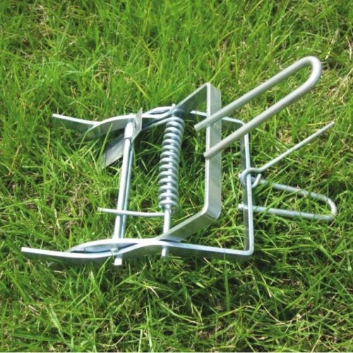 Trampa metálica para topos de acero inoxidable 21 × 21 × 15 cm