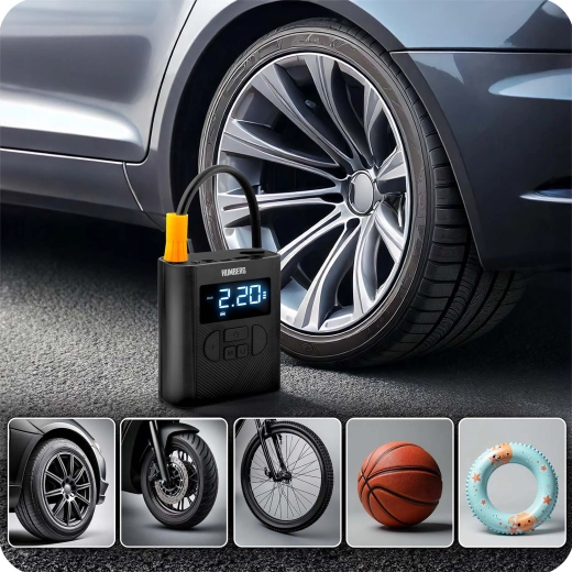 Potente y multifuncional para coche, moto, bicicleta y balones