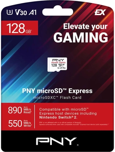 PNY tarjeta microSD Express 128 GB - 1 unidad