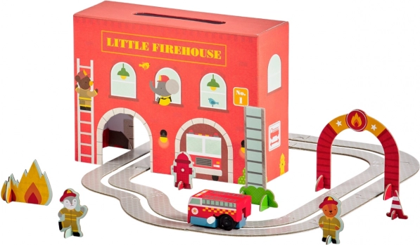 Petit Collage set de juego estación de bomberos