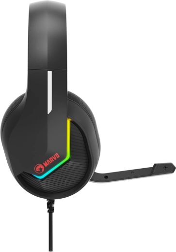 Iluminación RGB y micrófono