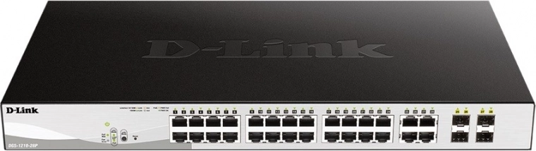 Conmutador D-Link DGS-1210-28P 24GE PoE 4SFP
