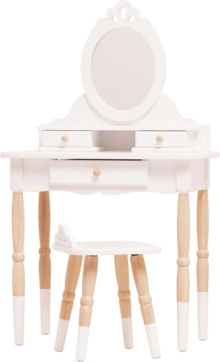 Tocador infantil de madera con espejo y taburete Le Toy Van