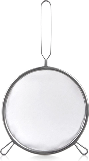 Colador de cocina de acero inoxidable con mango largo 24,5 cm