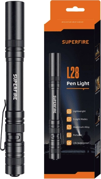 Linterna de bolsillo Superfire L28 121 lm, 5 W, alcance 52 m