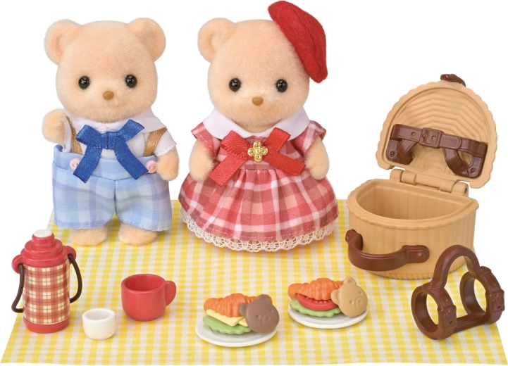 Sylvanian Families: hermanos ositos galleta en un pícnic