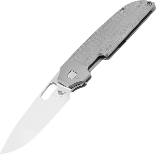 Kizer Varatas cuchillo de bolsillo de titanio 8,3 cm Stonewash, gris