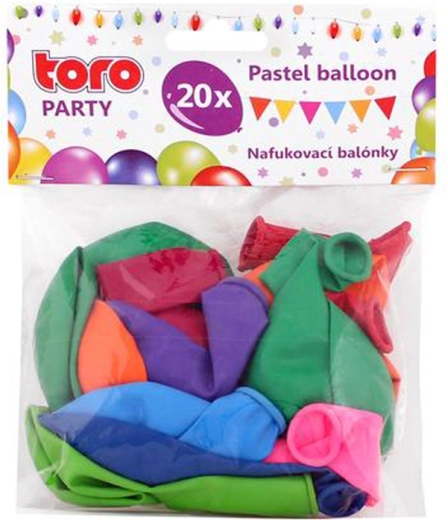 Globos pastel TORO 23 cm, 20 uds