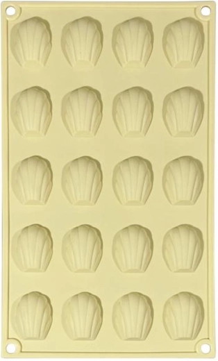 Molde de silicona para pracny, 20 uds, color crema
