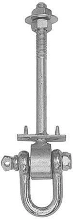 Gancho para columpio M12 × 130 mm, capacidad de carga 70 kg