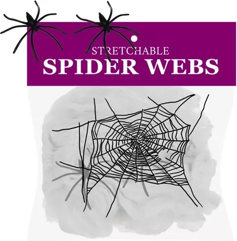 Telaraña artificial con 2 arañas MALATEC