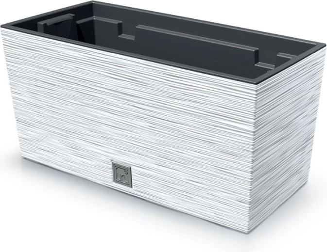 Jardinera texturizada Furu Case 39,5 cm – blanca
