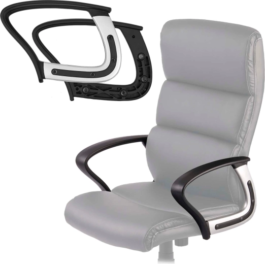 Reposabrazos negros para silla de oficina EG-228