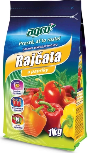 Fertilizante orgánico-mineral para tomates y pimientos 1 kg
