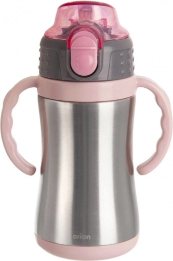 Taza térmica infantil de acero inoxidable rosa 300 ml