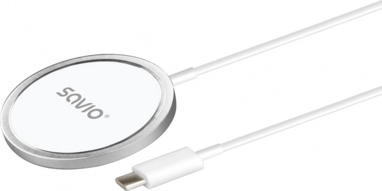 Cargador inalámbrico inductivo magnético 15 W Savio
