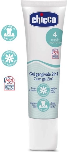 Gel dental calmante y limpiador Chicco para niños 30 ml