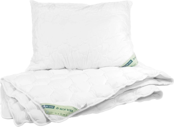 Juego de almohada y edredón Natur Line Aloe Vera
