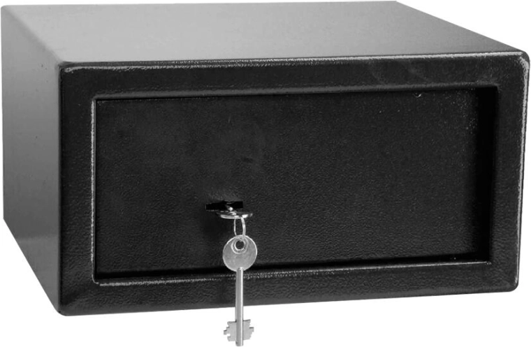 Caja fuerte con llave 31 × 17 × 28 cm