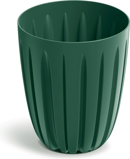 Maceta Wario 13,7 cm verde oscuro mate con inserto