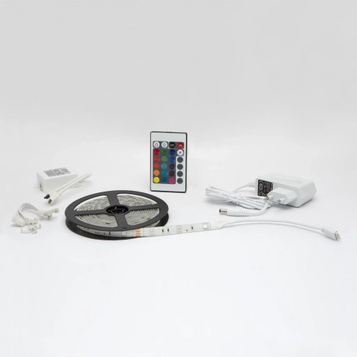 Tira LED RGB con mando a distancia, 3 m