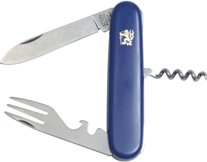 Navaja plegable de bolsillo Mikov Stovka 100-NH-3 V, azul