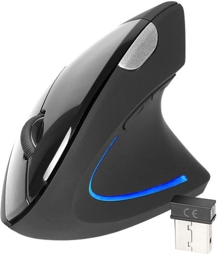 Ratón vertical ergonómico inalámbrico Flipper RF Nano USB