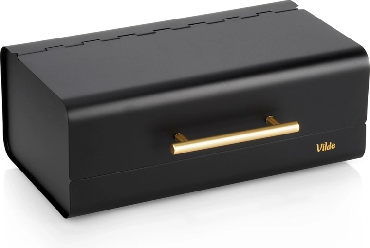 Panera de metal negra 36 × 23 × 14,5 cm Vilde