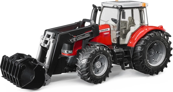 Tractor Bruder Massey Ferguson 7624 con cargador frontal