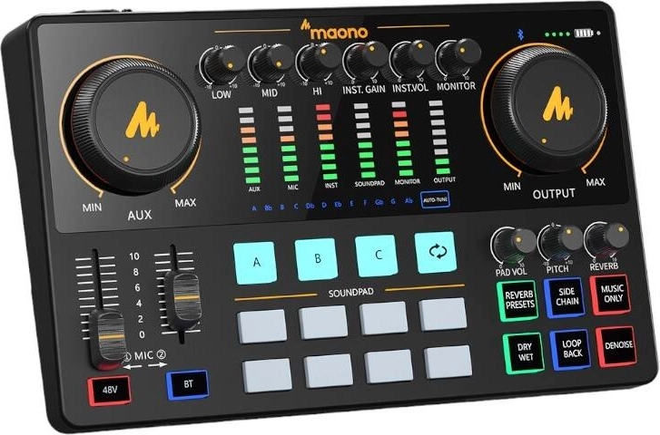 Tarjeta de sonido Maono AME2 negra